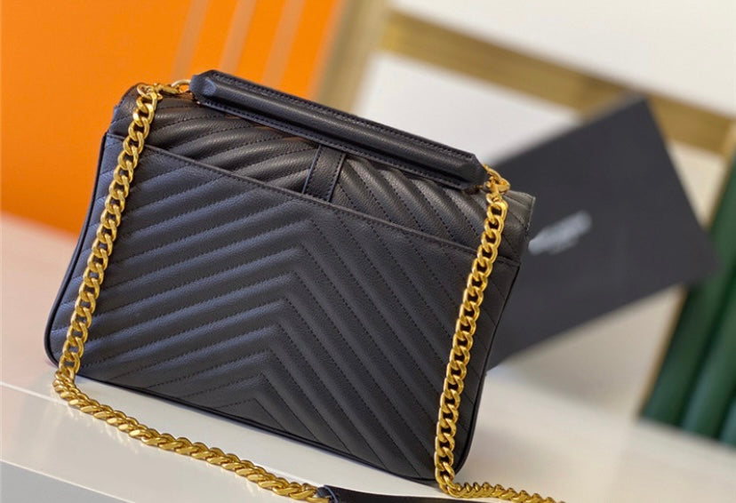 Genuine leather YSL woman handbag