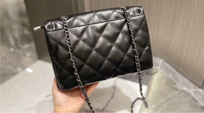 Black CC woman handbag