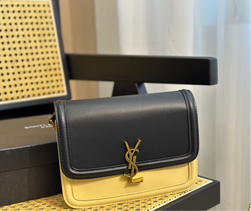 YSL black/yellow crossbody