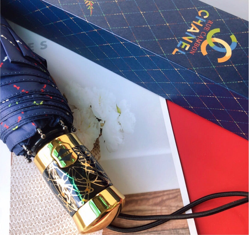 Chanel Blue umbrella