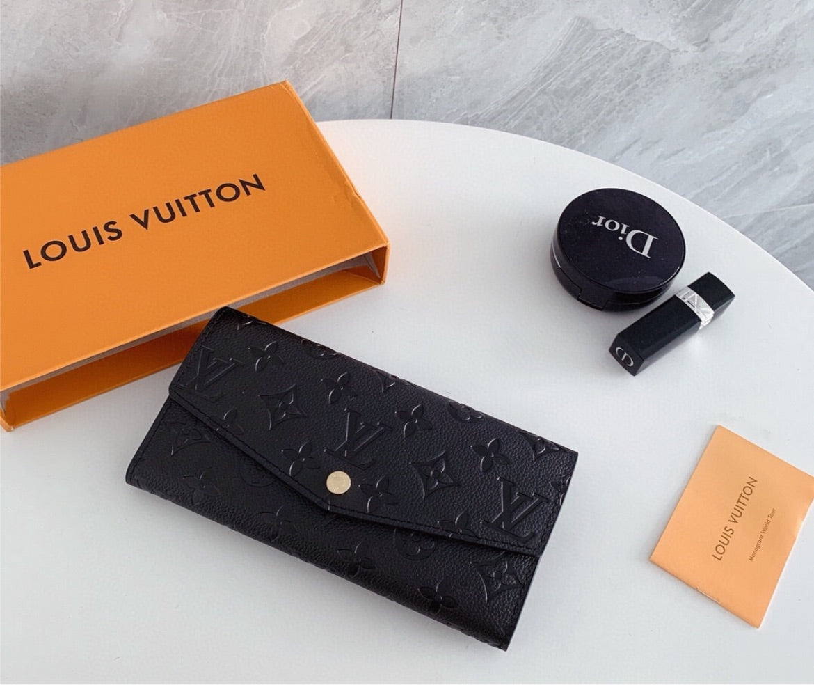 All black LV wallet