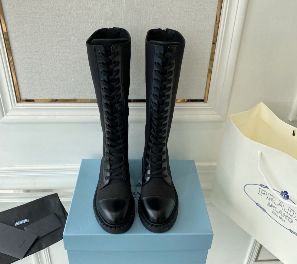 Black Prada boots