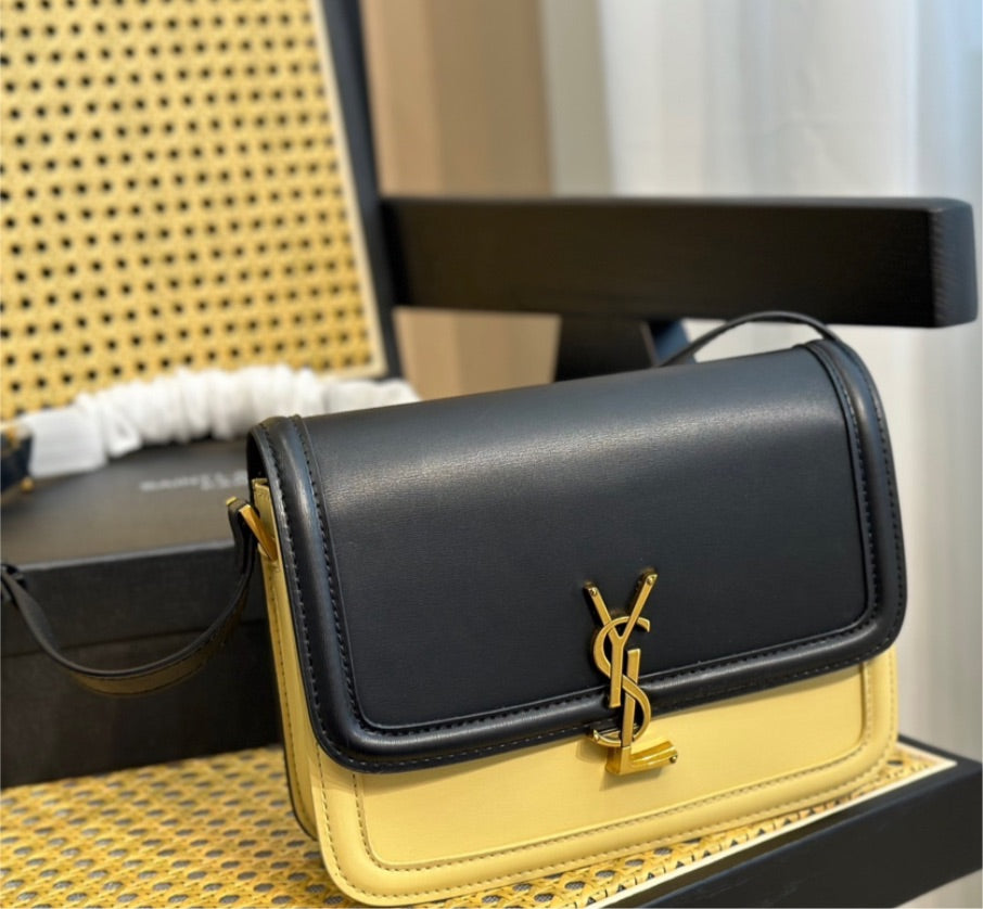 YSL black/yellow crossbody