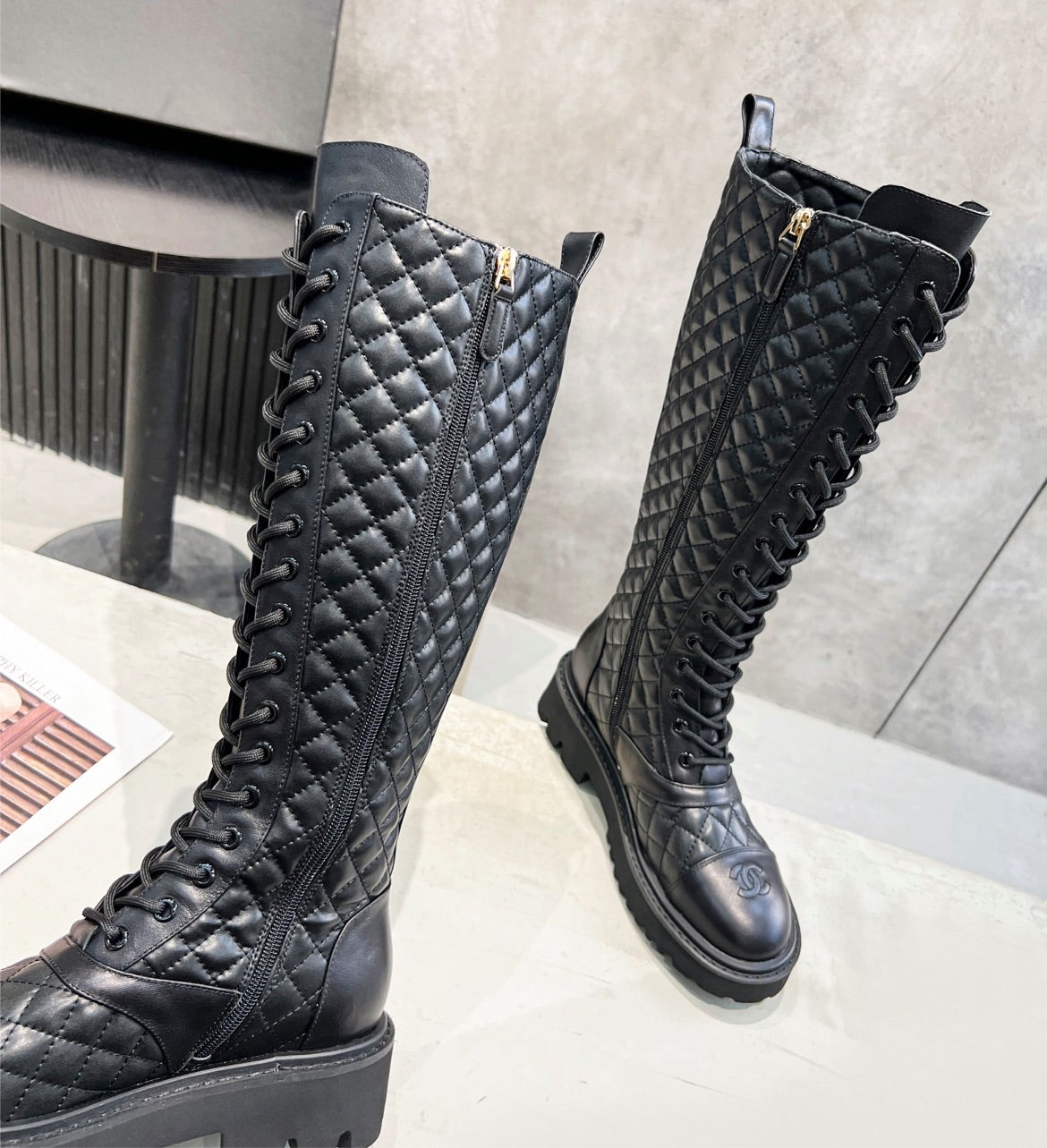New Chanel woman Boots