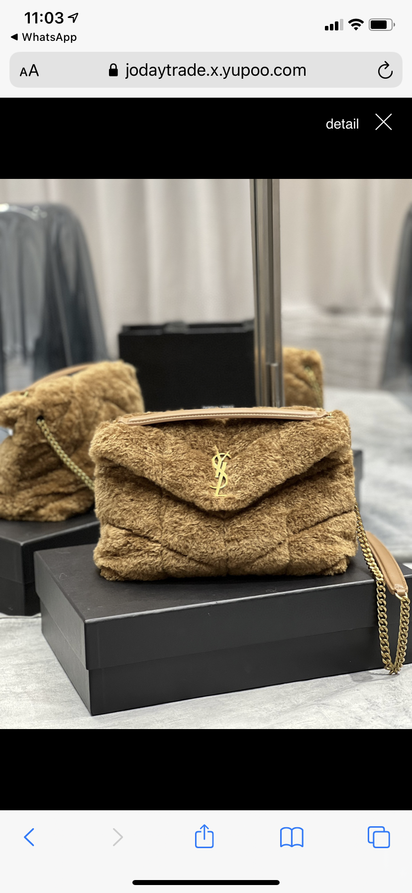 Cozy/fury YSL woman handbag