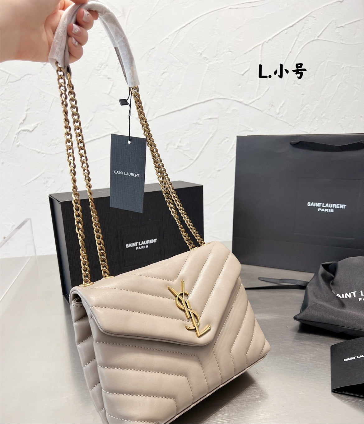 New YSL woman shoulder handbag