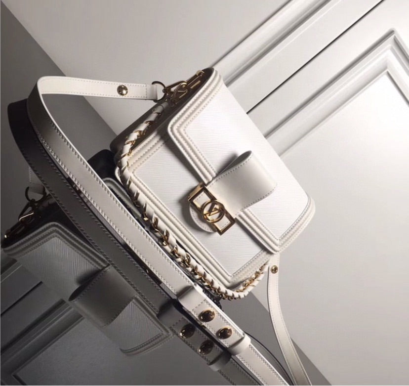 Leather LV crossbody/shoulder handbag