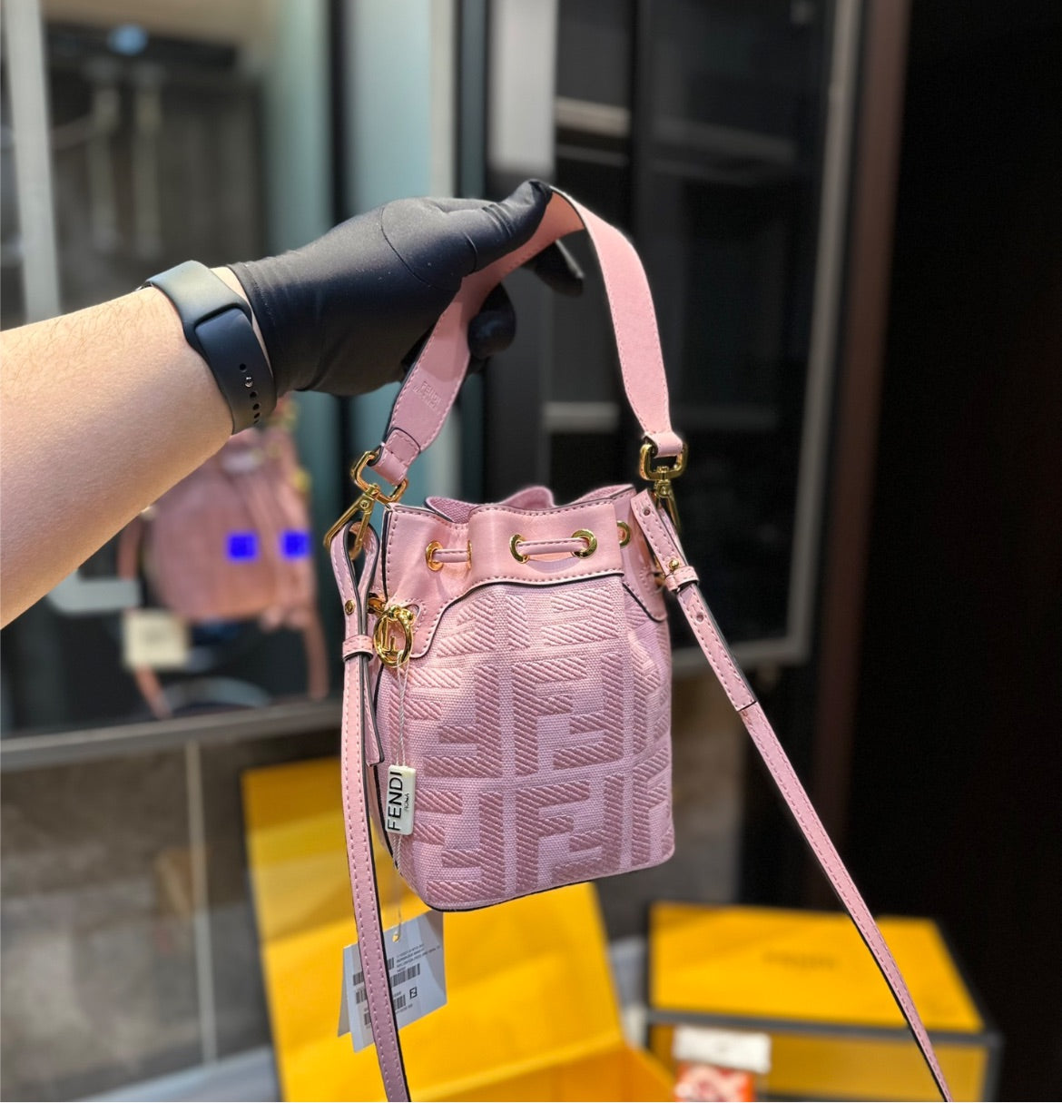New Pink Fendi woman bag