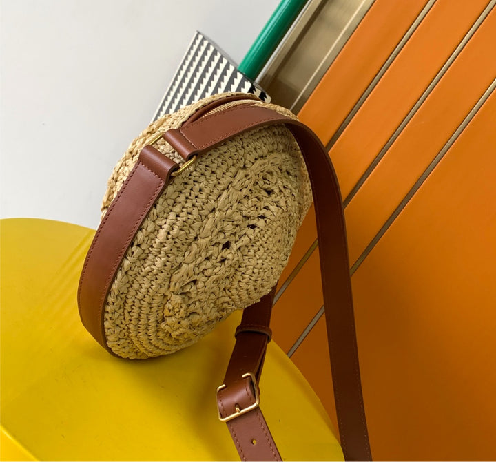YSL woman circle shape handbag