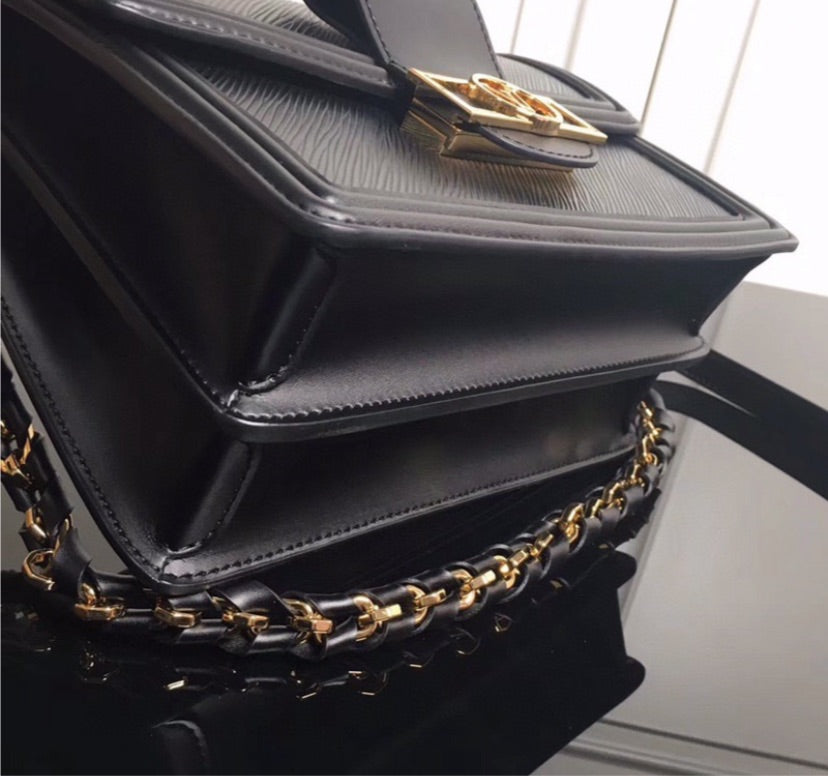 Leather LV crossbody/shoulder handbag