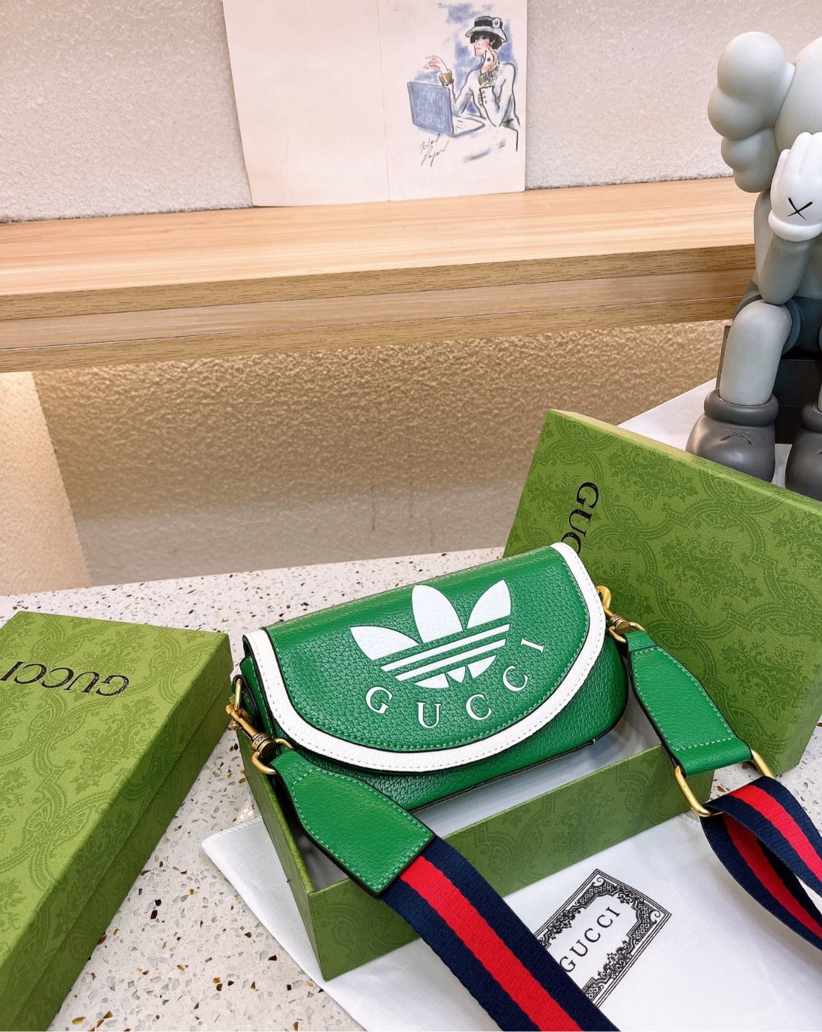 Leather Gucci woman crossbody