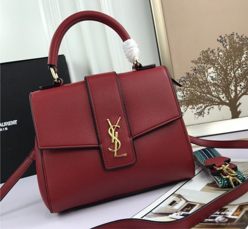 Leather YSL woman shoulder Handbag