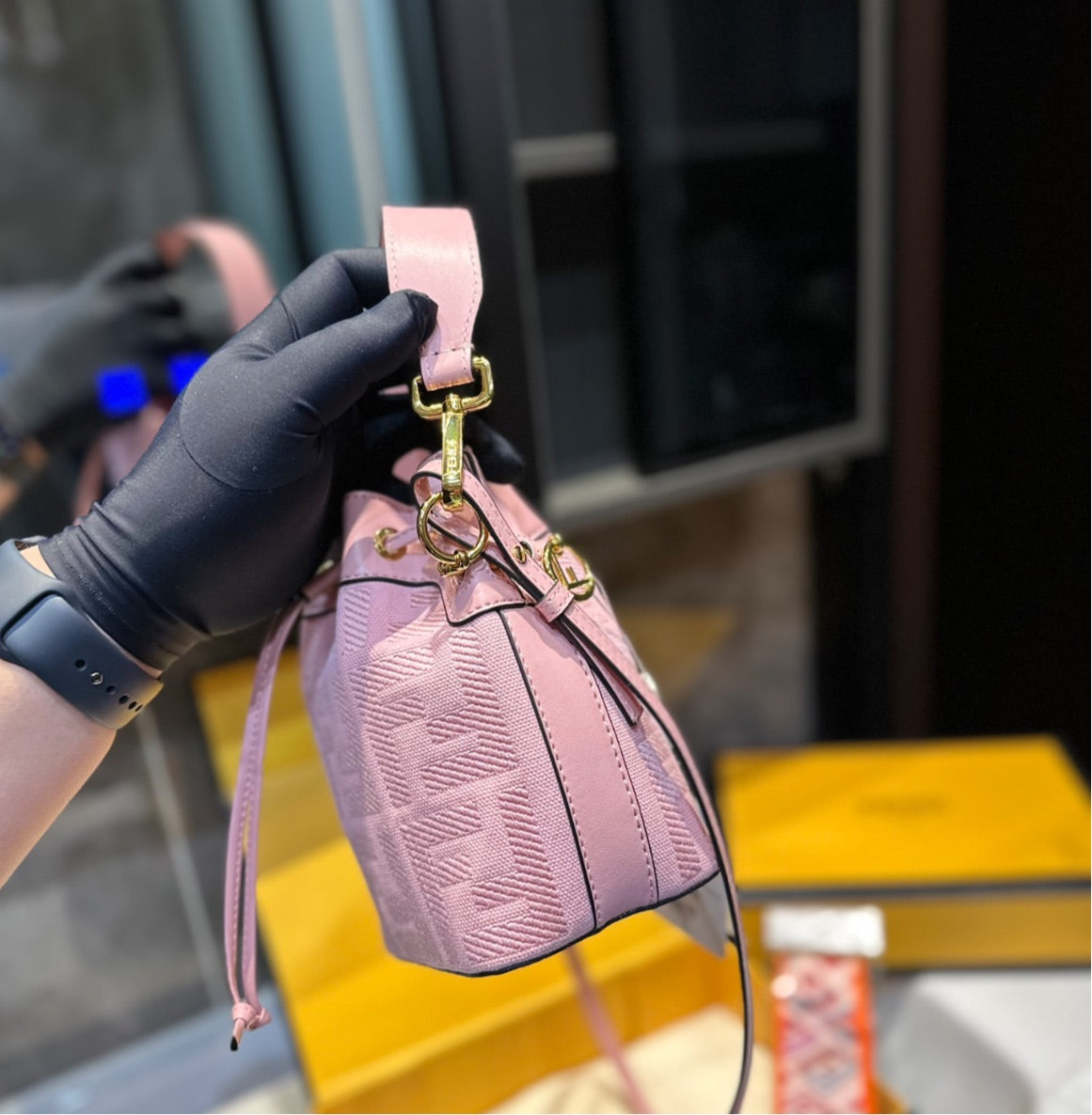 New Pink Fendi woman bag