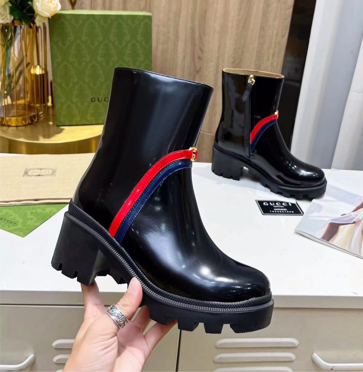 New woman Gucci boots