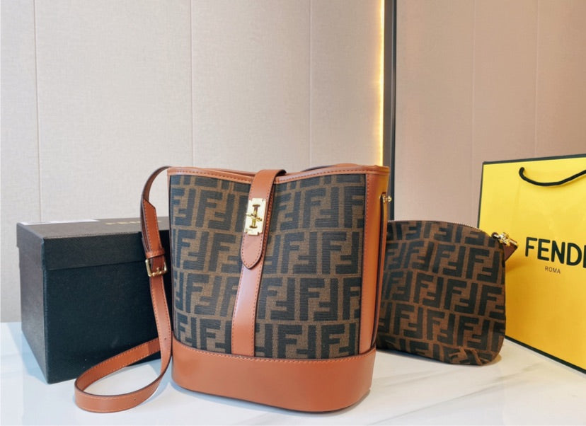Fendi brown woman handbag