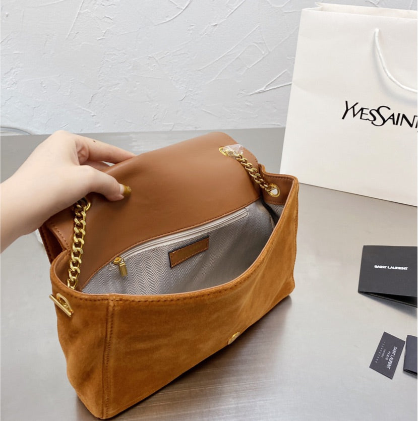 YSL suade woman handbag