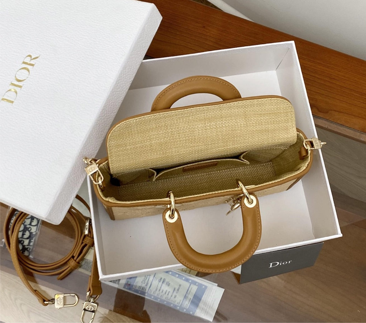 New woman Dior Tan handbag