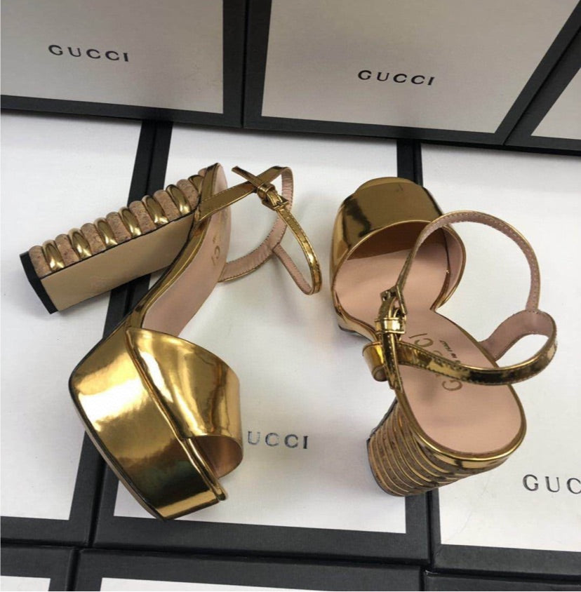 Gold Gucci woman Heel