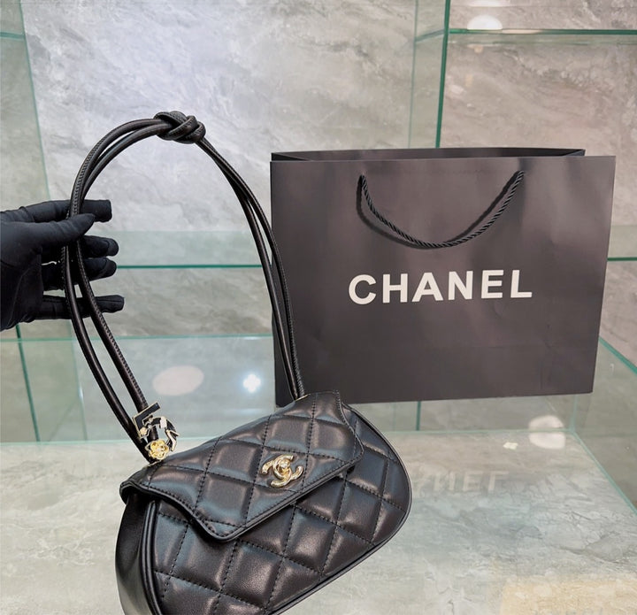 New Chanel woman blk bag