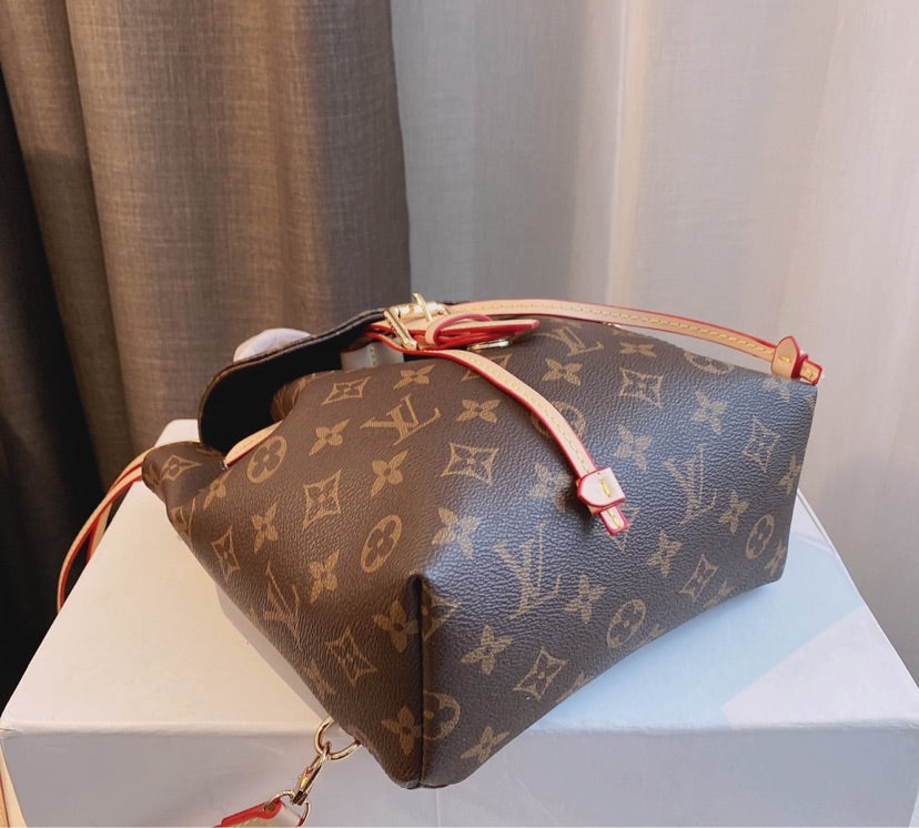 LV brown leather 3 piece set