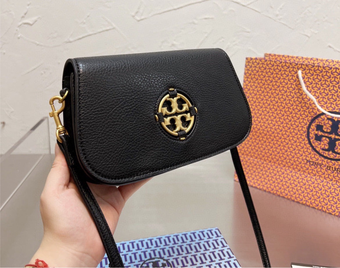 Leather Tory Burch new shoulder handbag