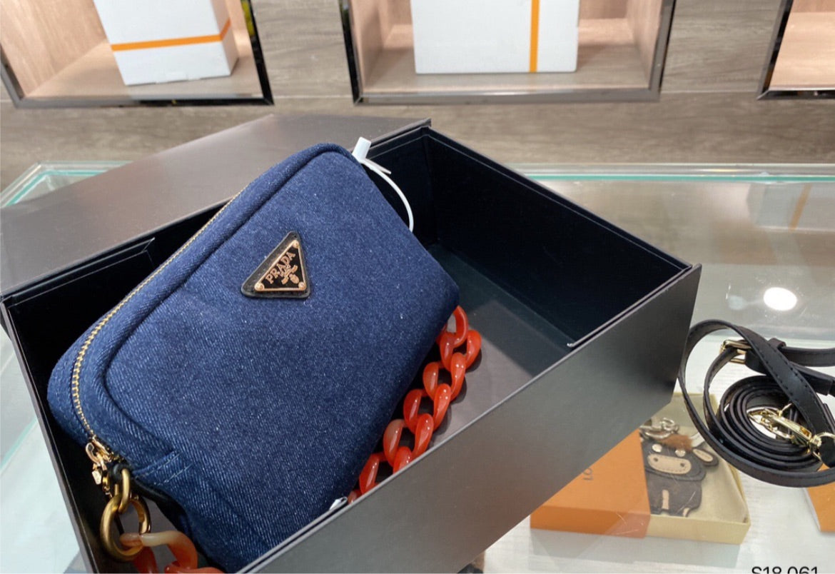 New woman Prada handbag