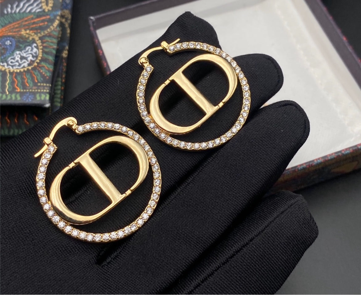New Dior hoop woman earring