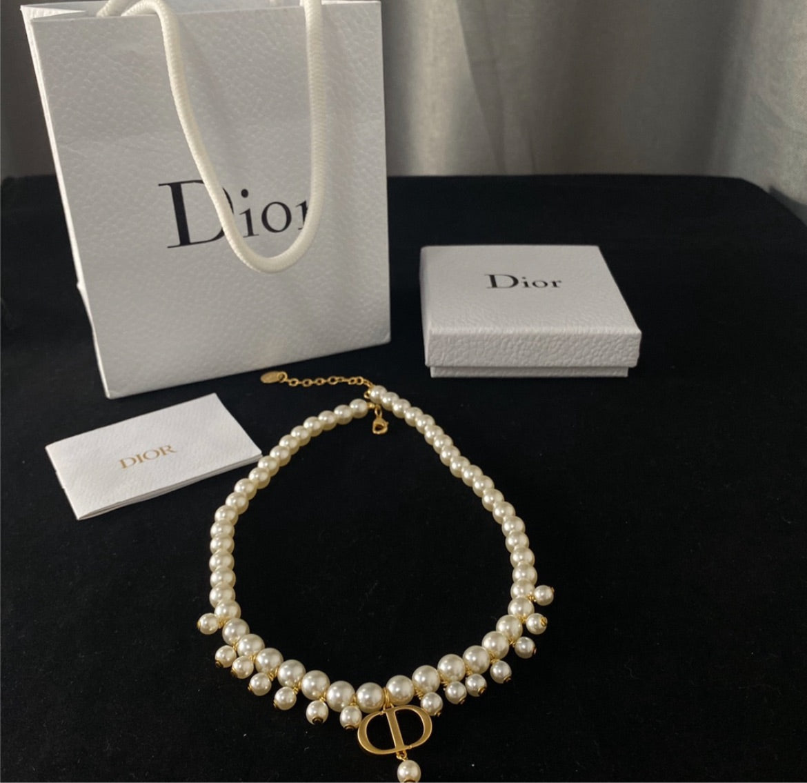 New pearl Dior necklace