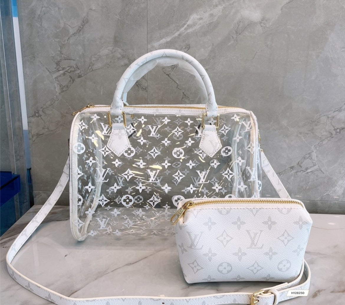 New LV transparent handbag
