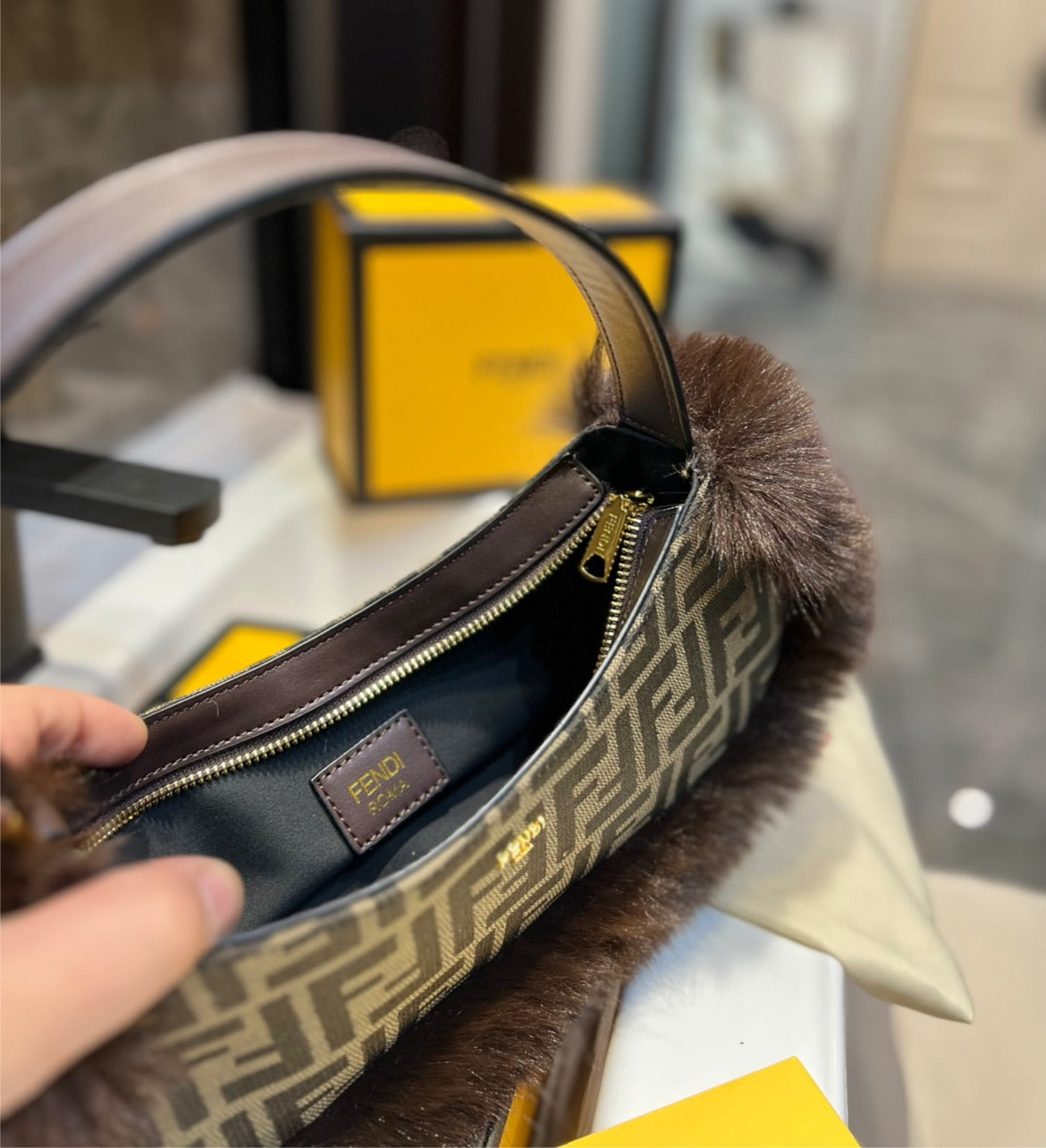 New woman Fendi handbag