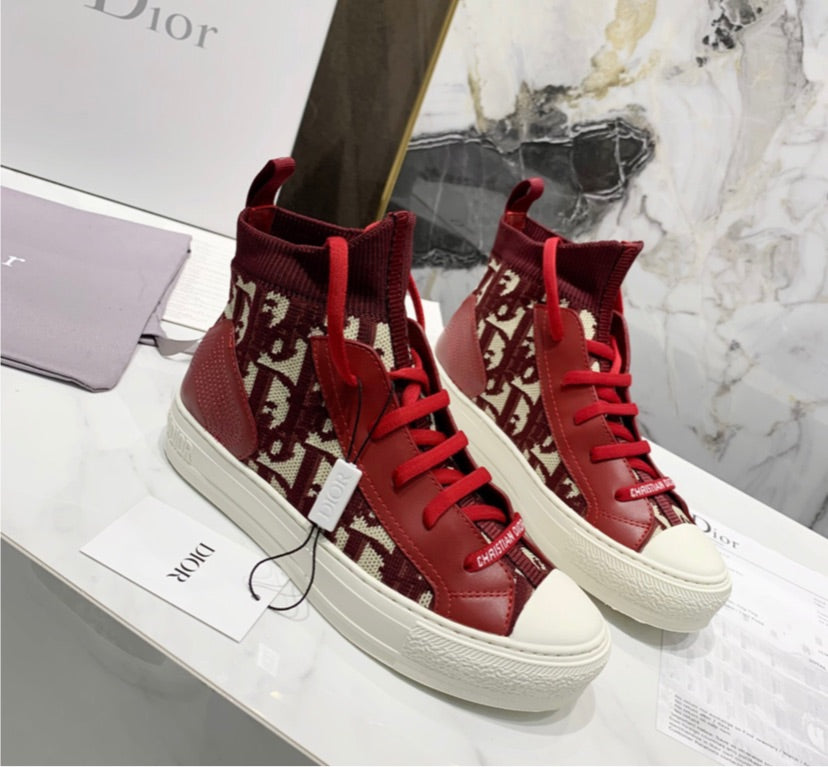 Red Dior woman sneakers