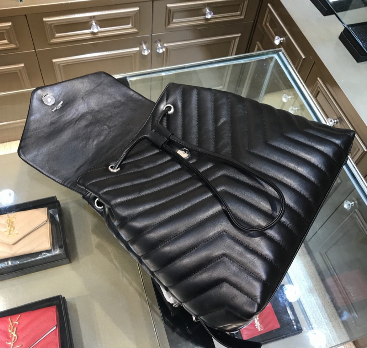 New YSL woman backpack