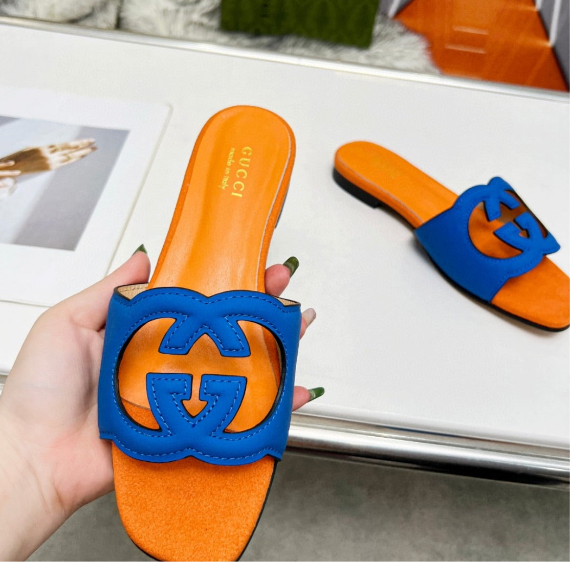 Woman Gucci slide sandal