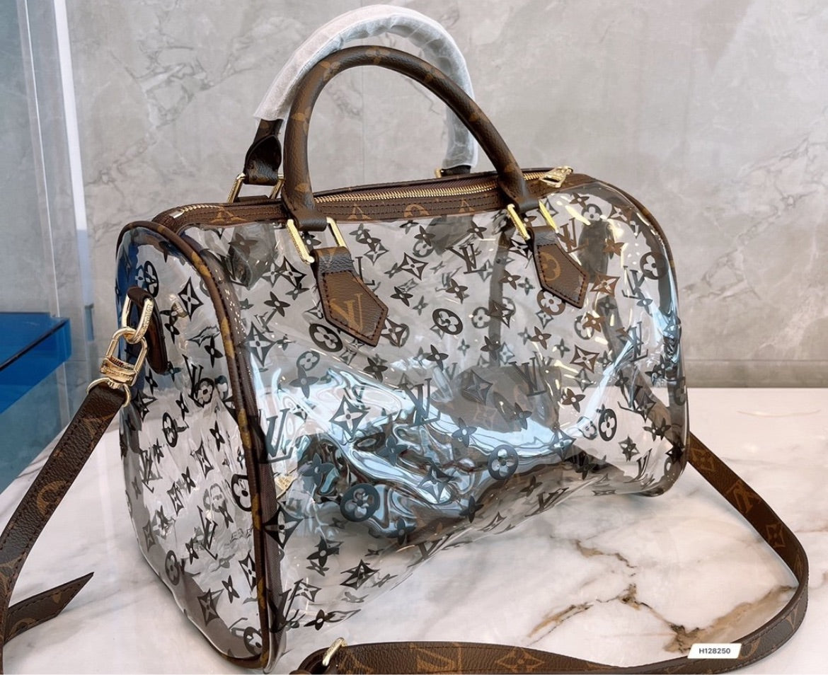 New LV transparent handbag