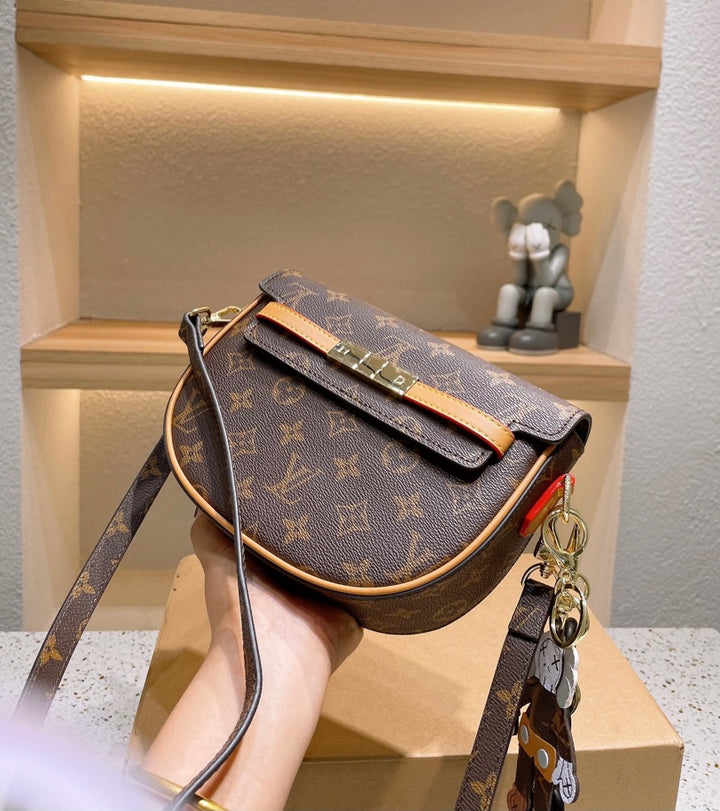 LV leather ladies crossbody