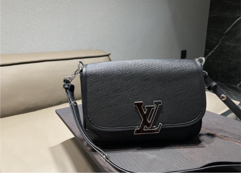 Black LV woman shoulder handbag