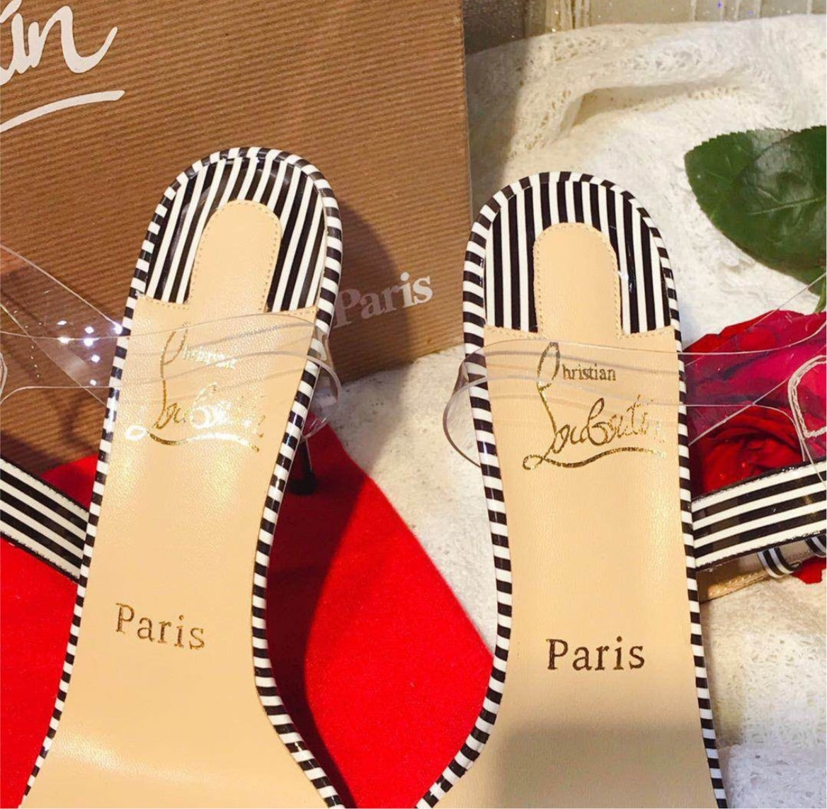 Woman red bottom heel