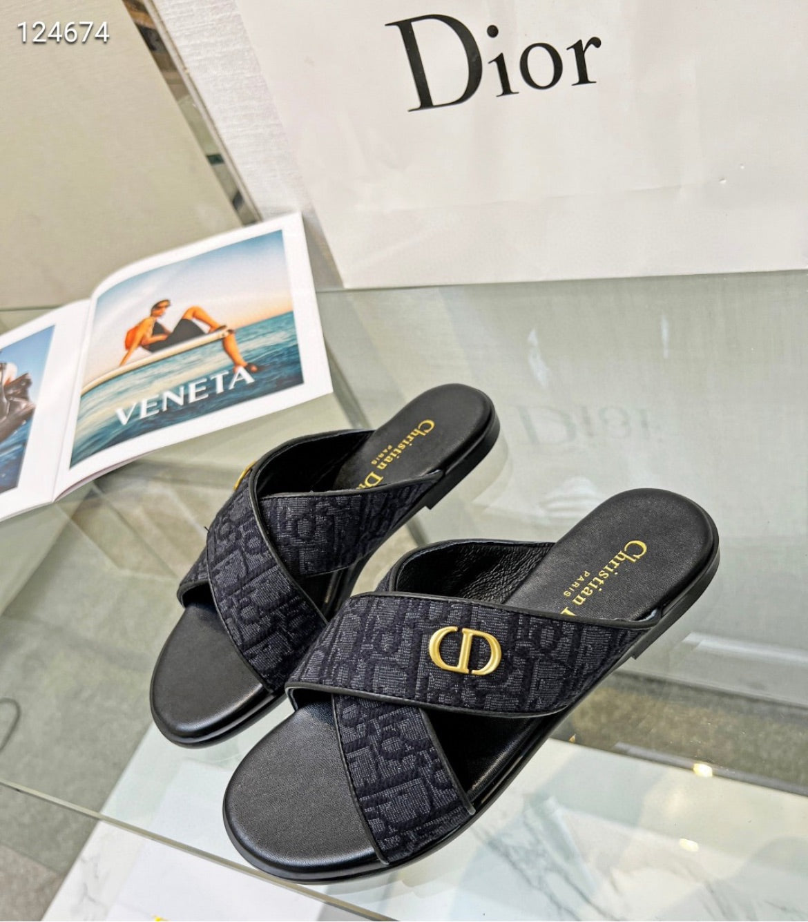 Black Dior new sandal
