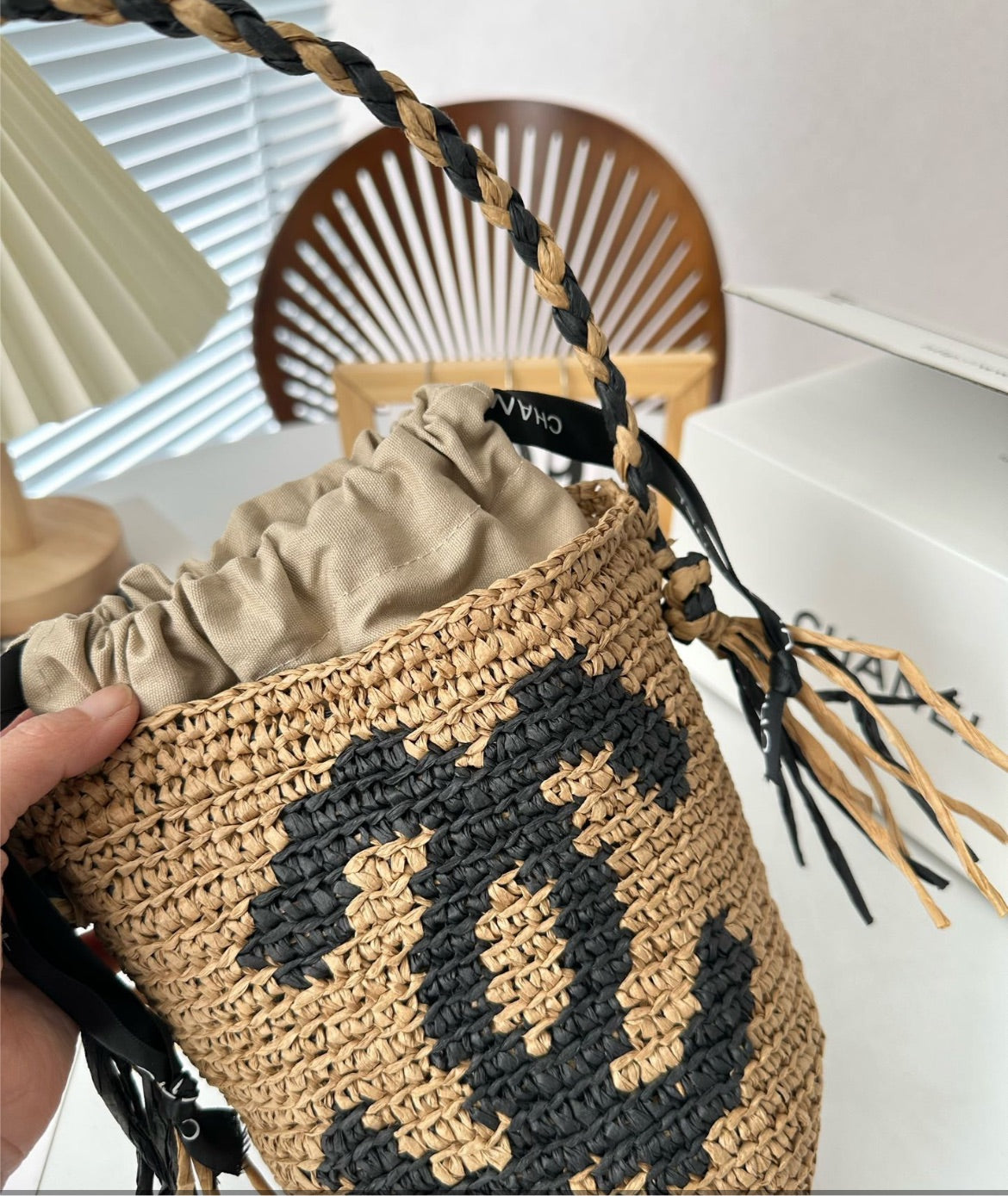 New Woman Straw Chanel handbag