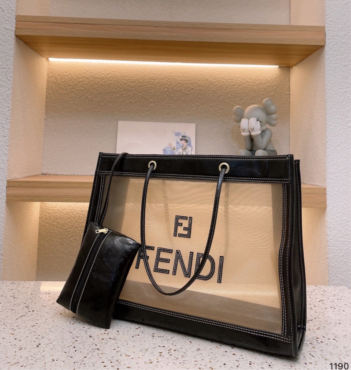 Large Transparent Fendi handbag