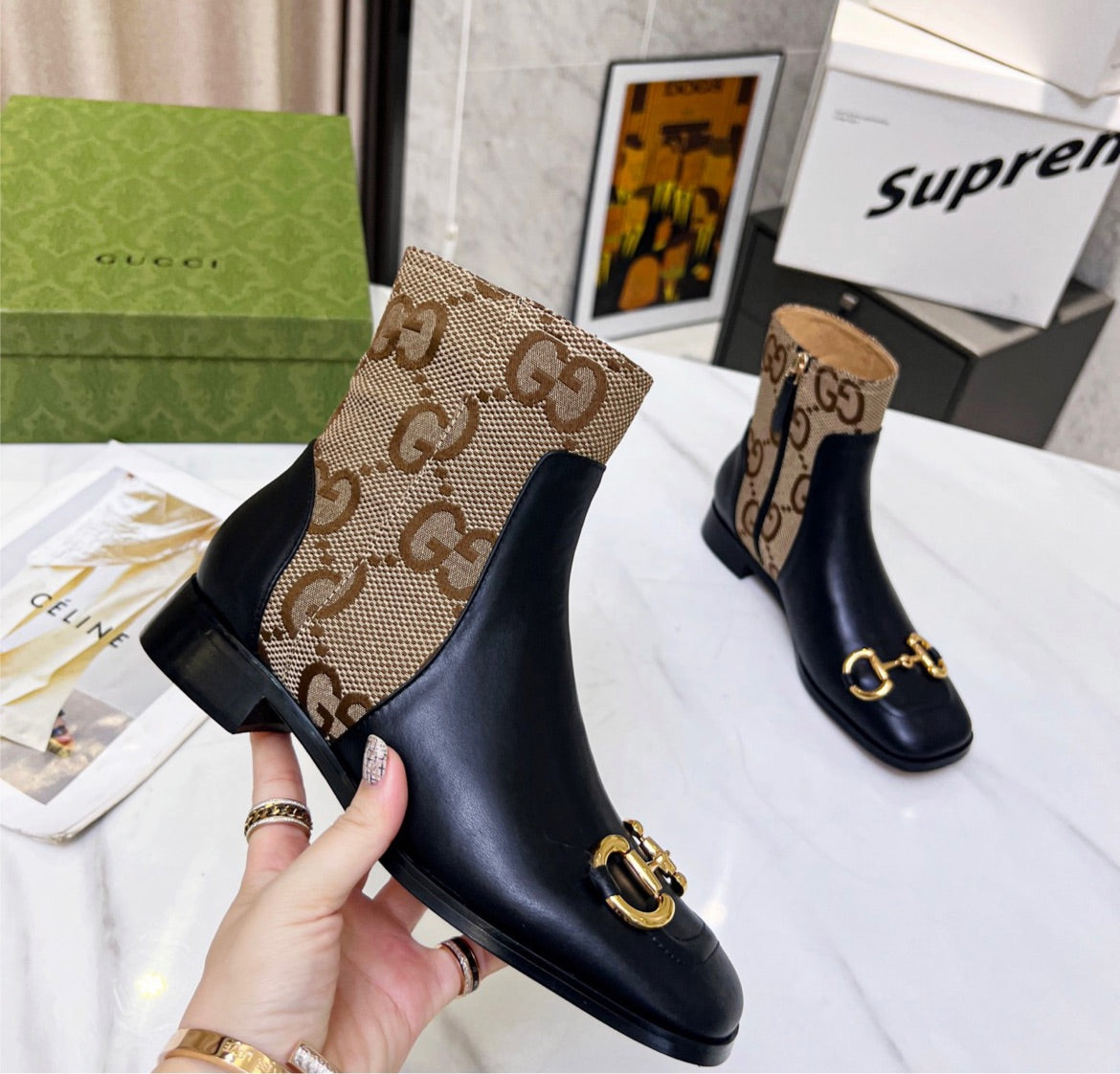 New woman Gucci low cut boot