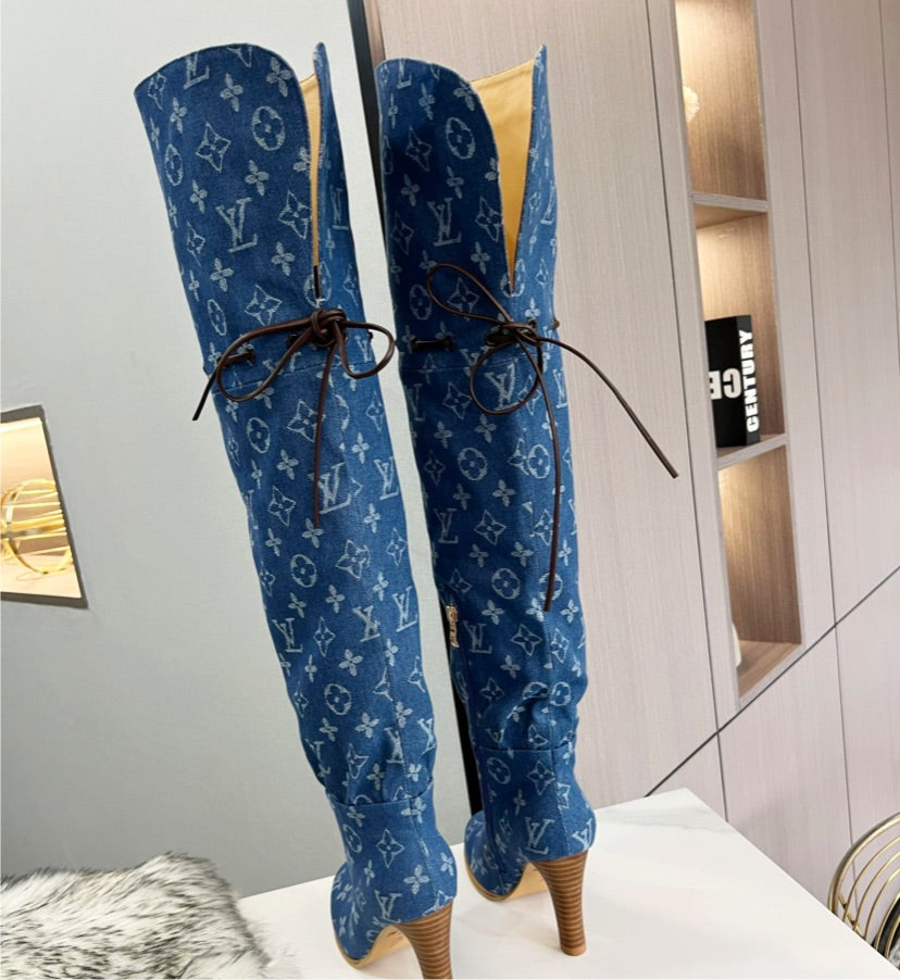 LV tall woman boots
