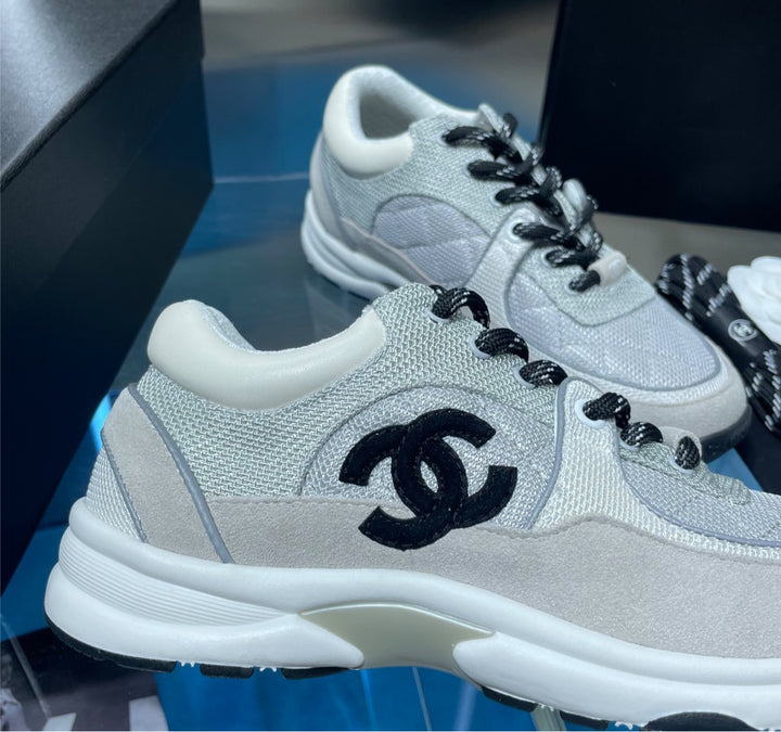New woman Chanel grey sneakers