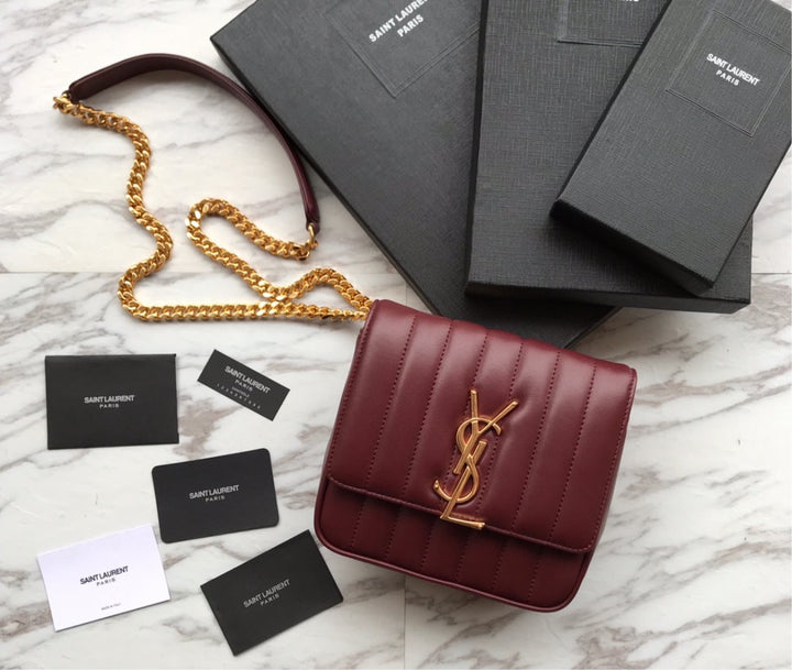 Small YSL woman shoulder handbag