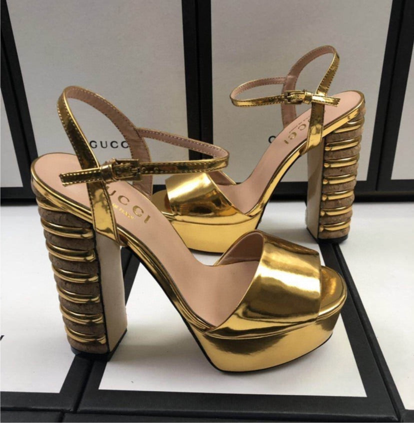 Gold Gucci woman Heel