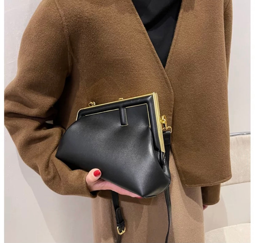 SALE ! Pu leather woman F handbag