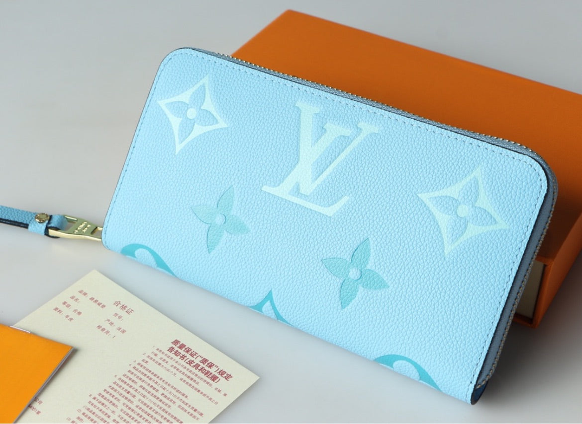 Blue LV wallet